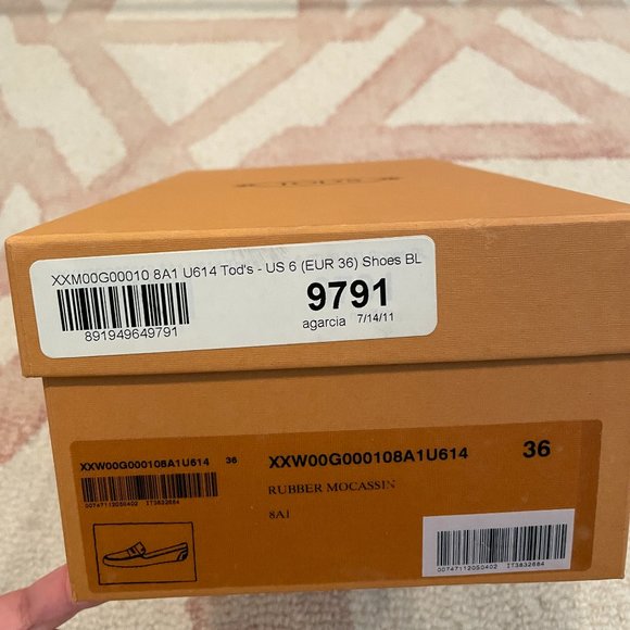 TOD'S Pink/Nude Leather Ballet Flats - Picture 2 of 5